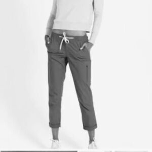 Vuori Ripstop Mid-Rise Straight Leg Cropped Pants Organic Cotton Zipper Fly